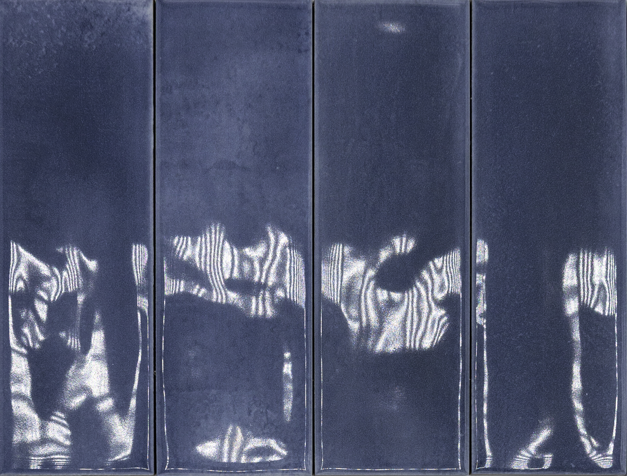 Mayolica : Beret : Night Blue Gloss 2x6 (4.85SF) New!