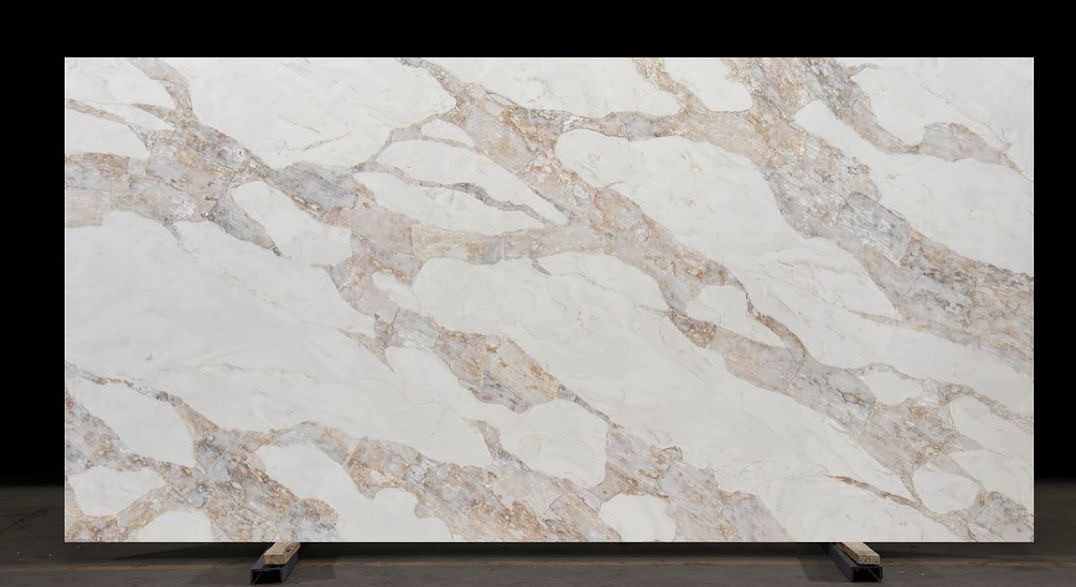 Rhino : Calacatta Picasso Polished 3cm Quartz BM (Coming Soon)