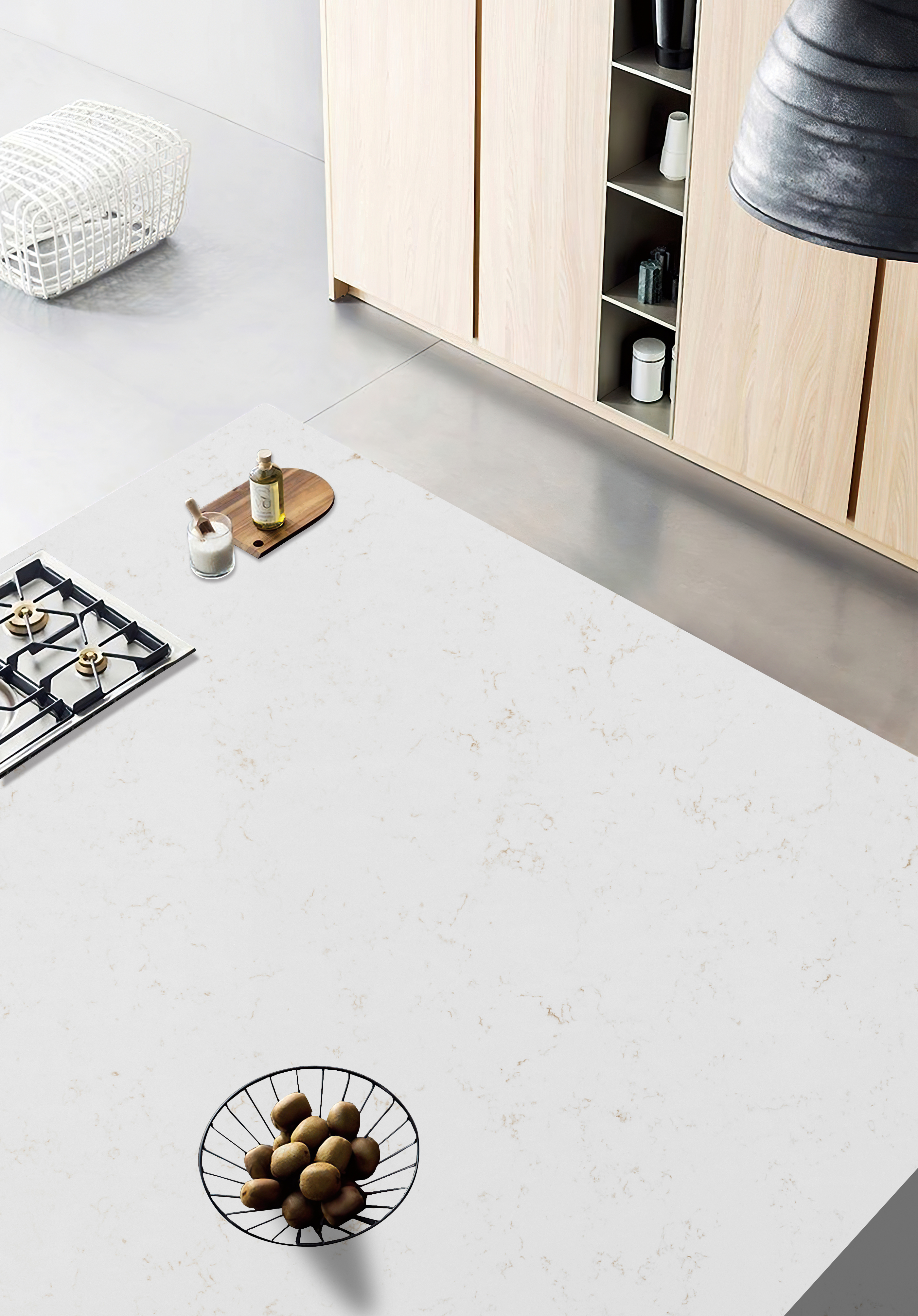 Rhino : Carrara Breve/Beige 3cm Quartz