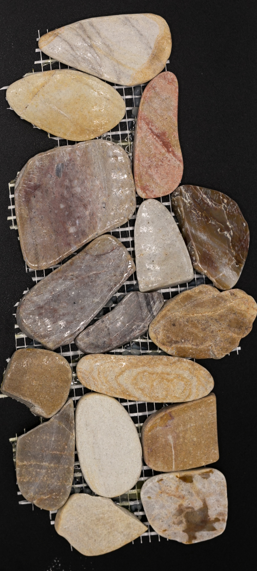 Rhino : Flat Pebble Mesh 12x12 (FP-108) Sandy Beach (5/bx)