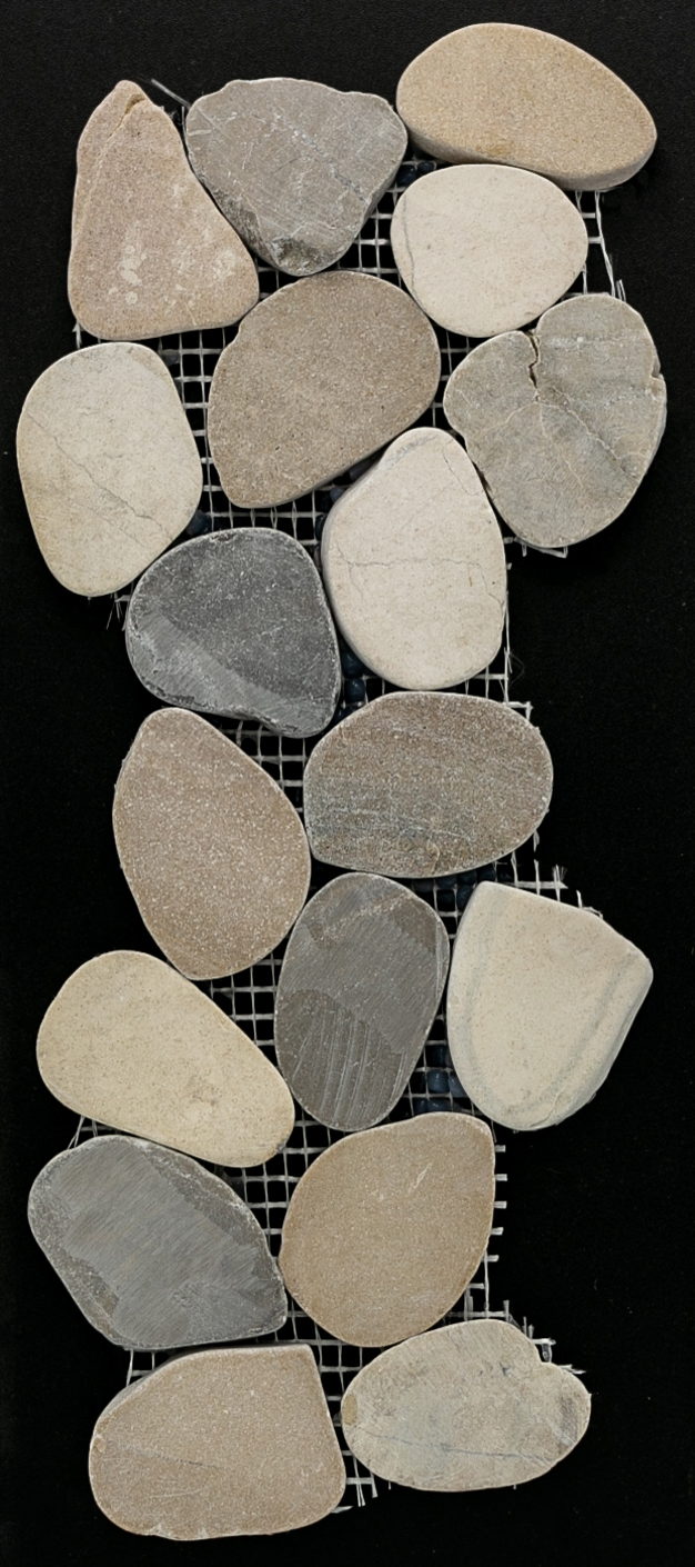 Rhino : Flat Pebble Mesh 12x12 (SA-CP002) Navajo White (11 Per Box)