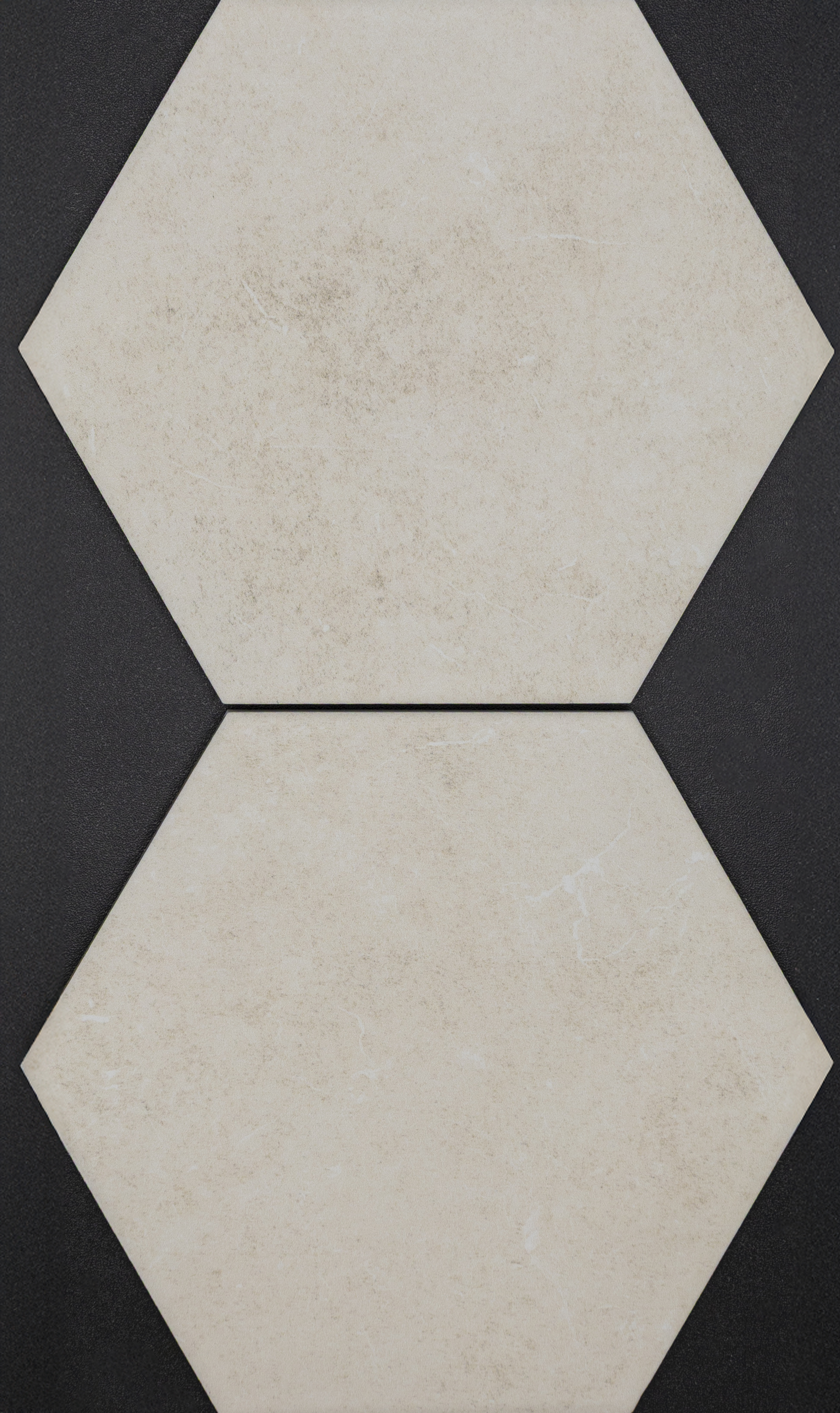 Mayolica : Custom : MAY00734 Ivory Hex 5.5x6.3 (4.74SF)