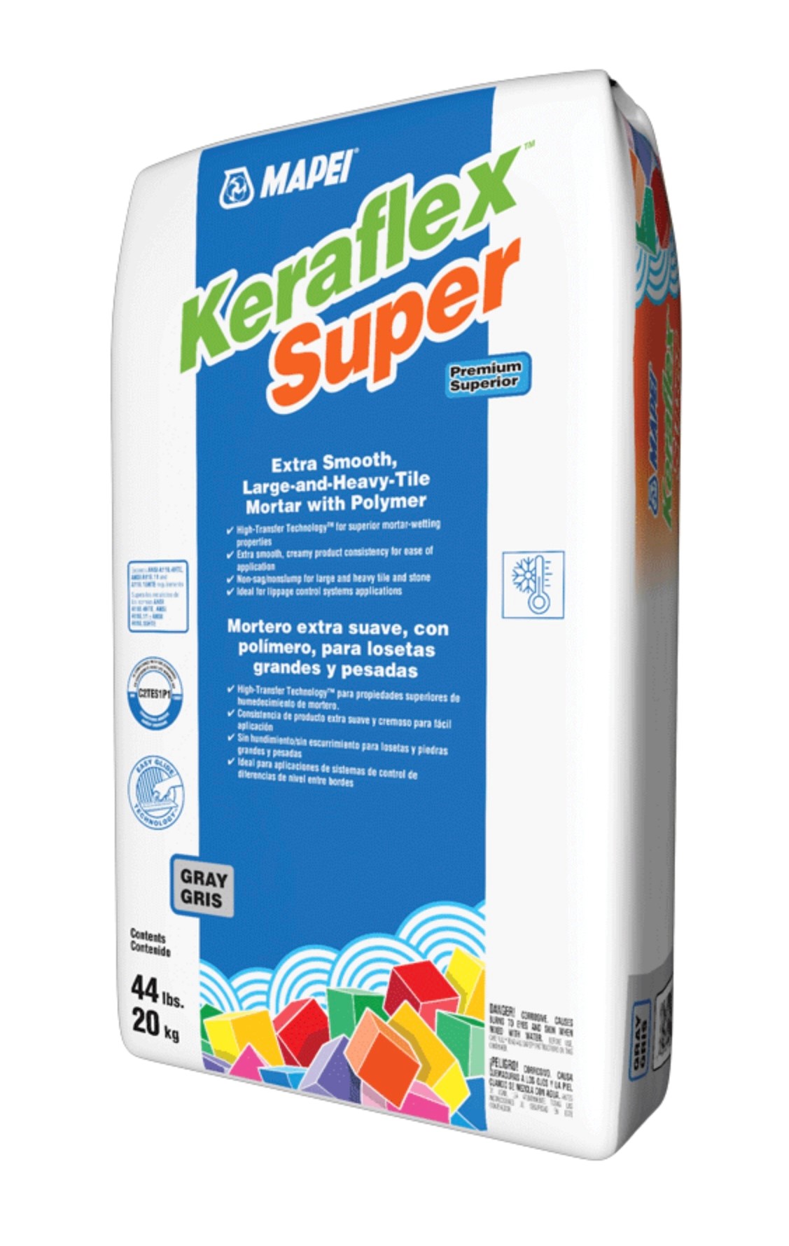 Mapei : Keraflex Super Freeze/Thaw Gray 44lb (1200120USA)