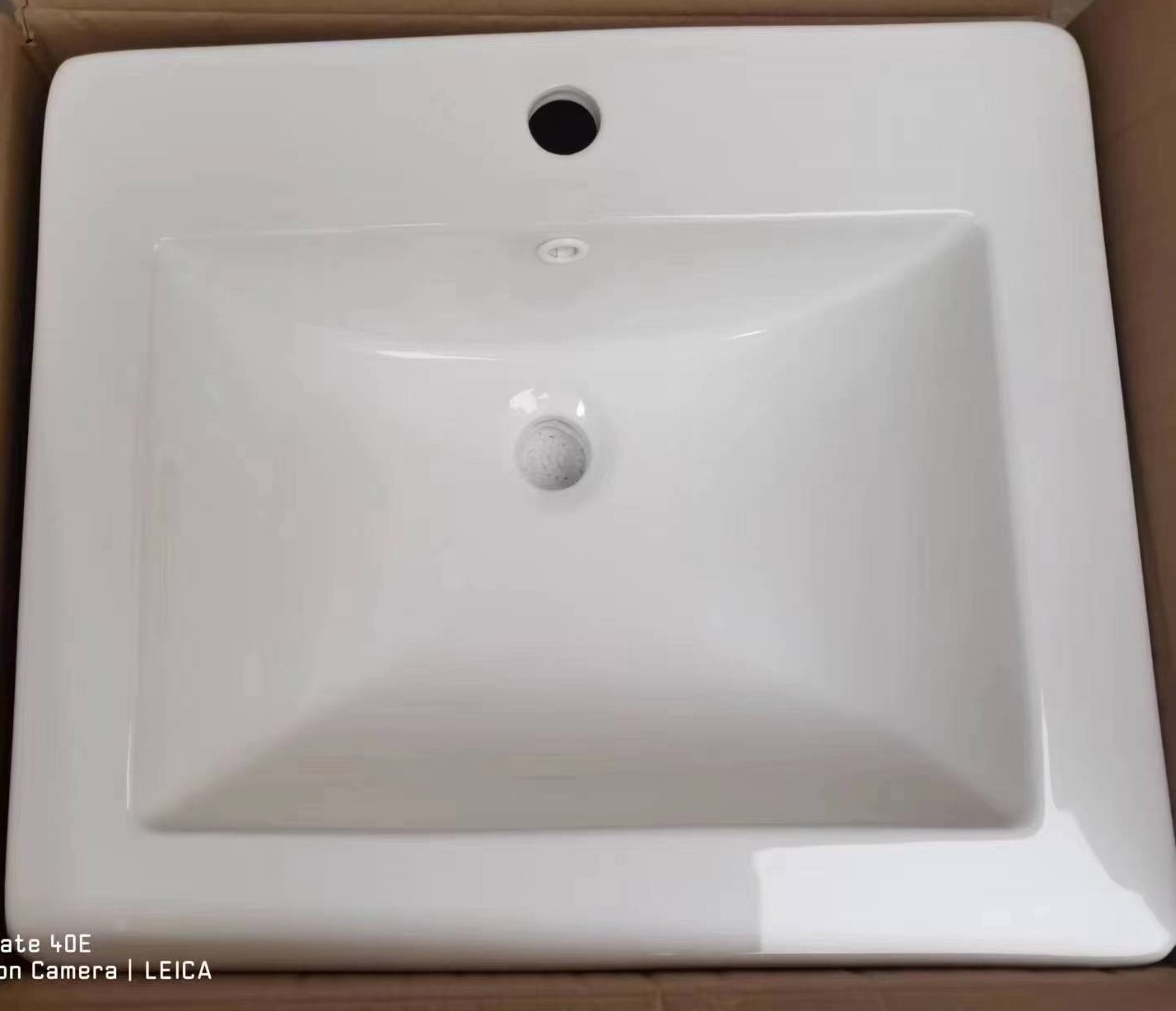 CLC : Sink : Porcelain : Topmount White Rectangle #8530
